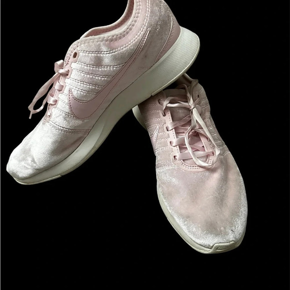 Nike Shoes - Nike Pink Velour Sneakers
